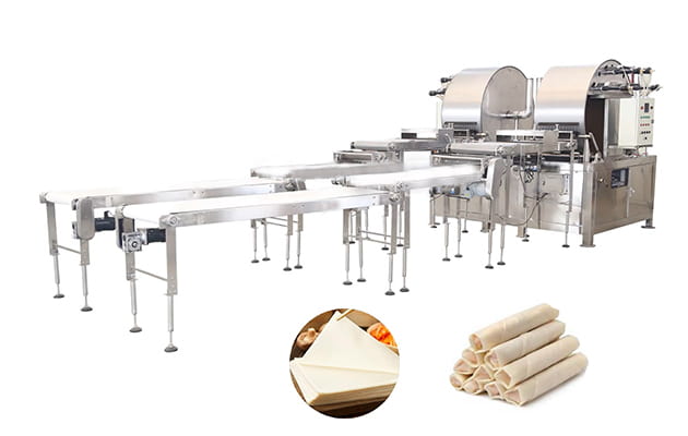 Spring roll wrapper production line spring roll wrapper making machine