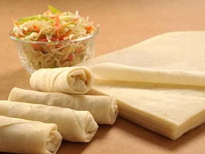 spring rolls and spring roll sheet