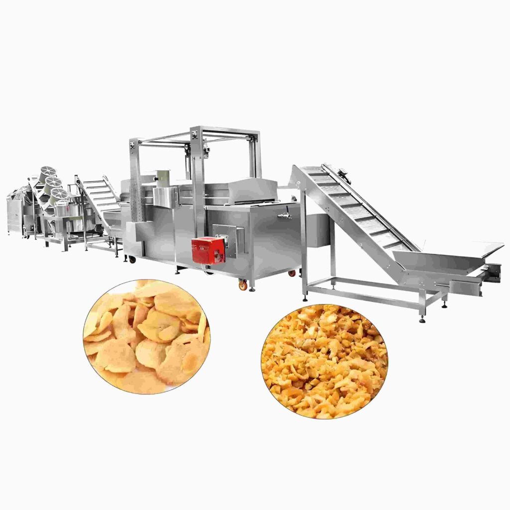 Crispy Fried Garlic Granules Flakes Processing Machine