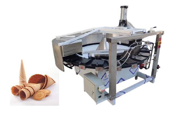 ice cream cone making machine gas heating