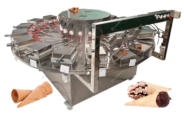 ice cream cone maker sugar cone machine flat brim