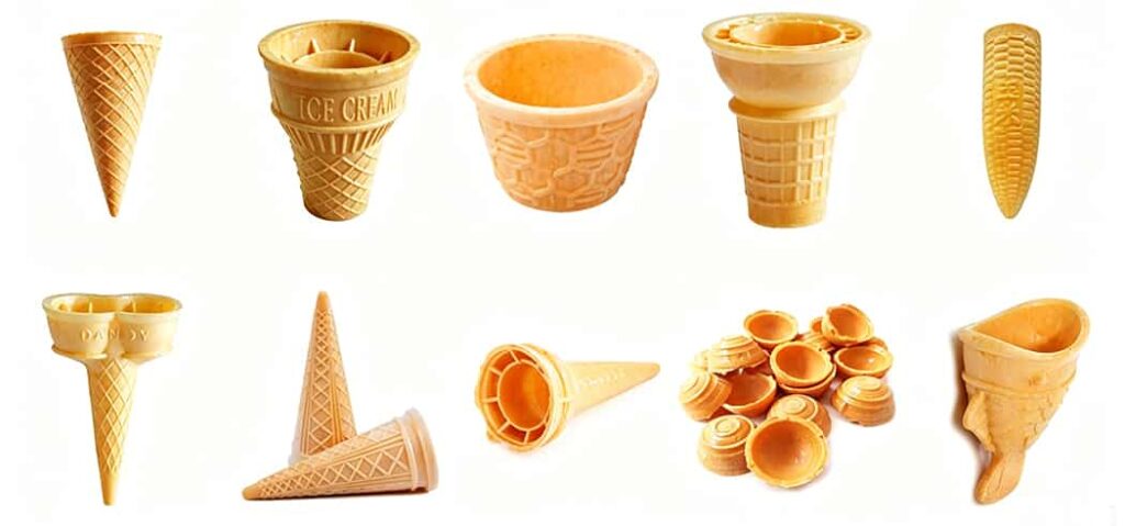 wafer cone ice cream cone gelato cone fish shape ice cream cone (1)